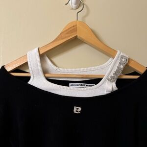 Alexander wang off the shoulder layer sweater - 100% AUTHENTIC